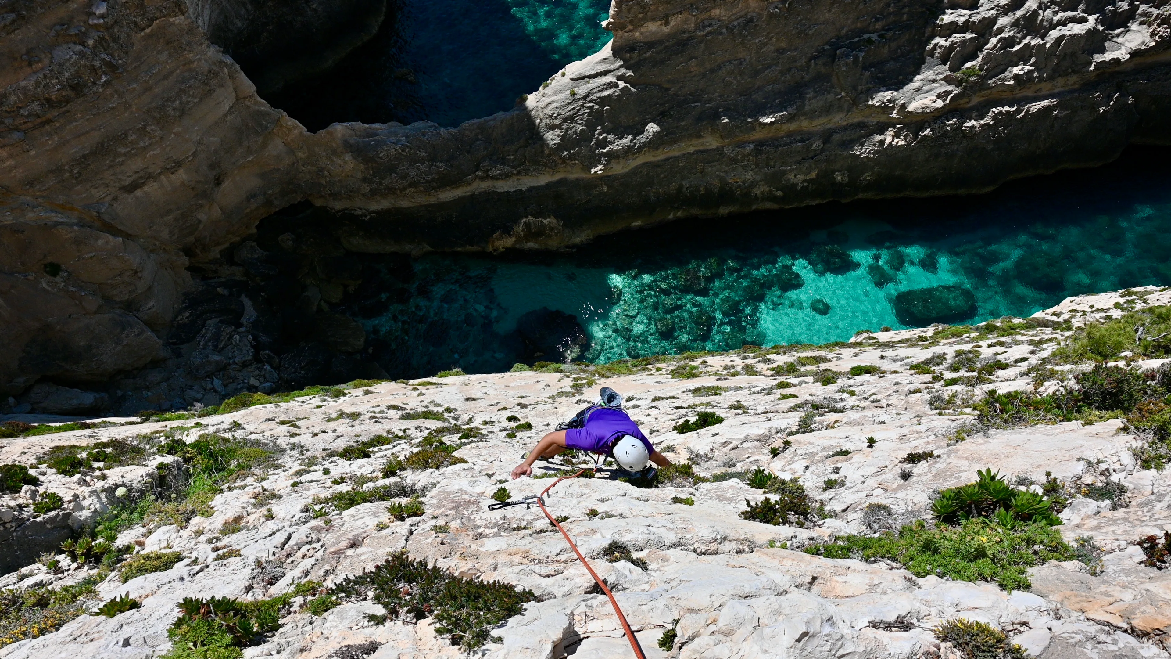 Guided rock climbing on Malta & Gozo sea cliffs and crags - Climbing Guides Malta